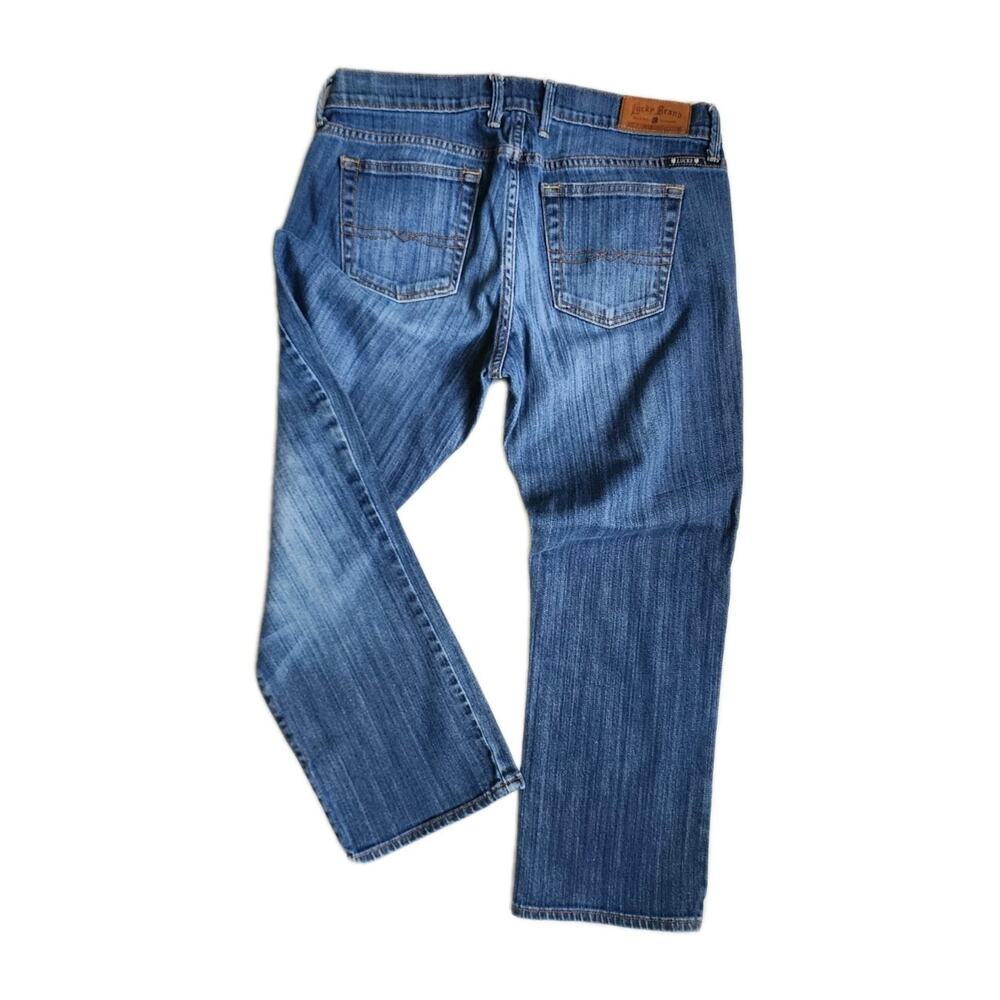 Lucky Brand Women's 10/30 Sweet 'N Crop jeans medium wash stretch denim